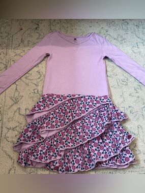 🇺🇸🇺🇸🇺🇸🇺🇸 Girls Tea long sleeve ruffle skirt.